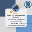 AVISO DE LICITAÇÃO