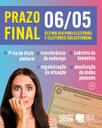 Câmara Municipal divulga prazo final e horários ampliados para regularização do título de eleitor