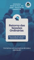 Retorno das Sessões Ordinárias