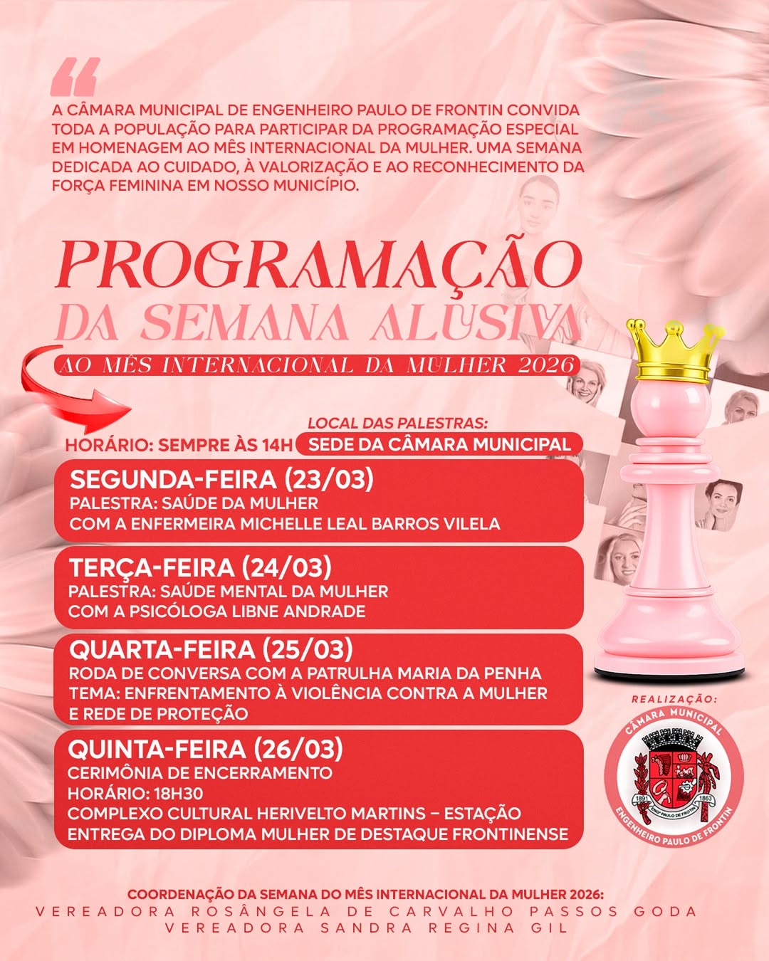 Semana Alusiva ao Mês Internacional da Mulher 2026